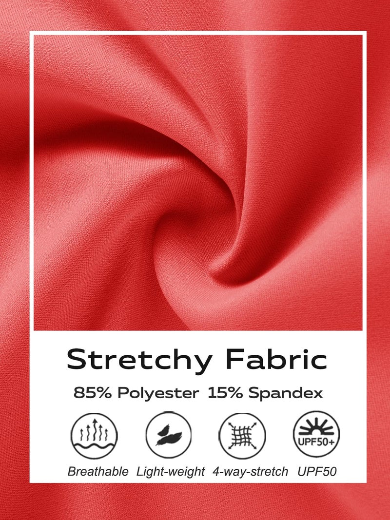 DEVOROPA Boys Leggings Quick Dry Youth Compression Pants Sports Tights Basketball Base Layer Red S - Image 5